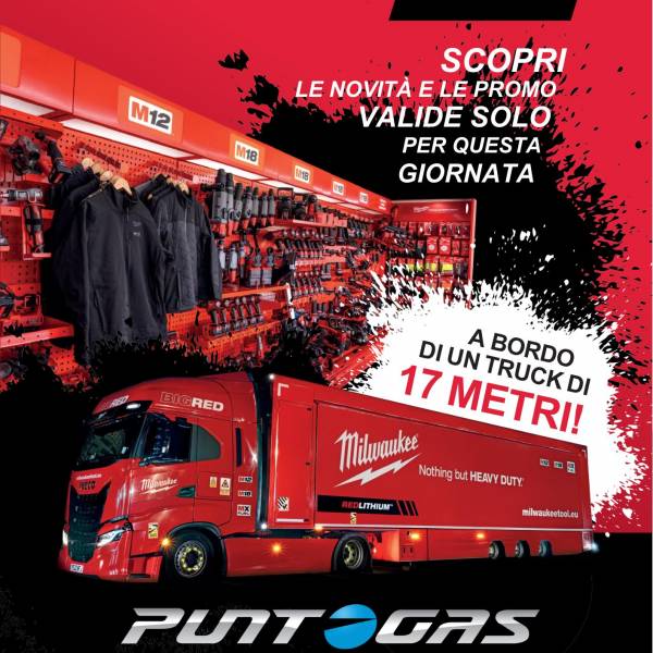 Milwaukee Truck Tour 2025 fa tappa da PuntoGas ad Albano Laziale