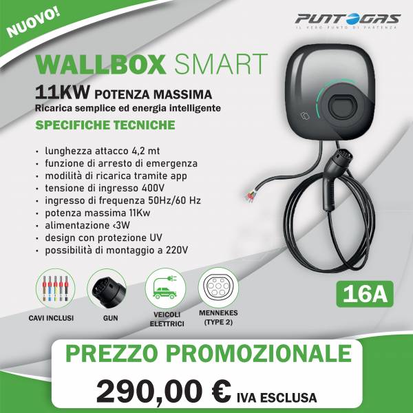 Wallbox Smart 11 kW: la ricarica intelligente per la tua auto elettrica